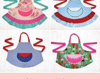Girls Sewing Pattern pdf, Kids Apron Pattern, Apron Pattern, Apron Sewing Pattern, Child Apron Pattern, Simple Easy Apron Pattern, APRON