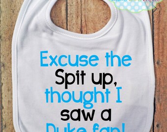 Excuse the spit up Bib - UNC - University of North Carolina - Baby Fan Gear