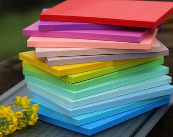 Solid Color Rubber Block - DIY Rubber Stamp - Stamp Bolcks for Carving - 15cm x 10cm - 15 colors available - MR010
