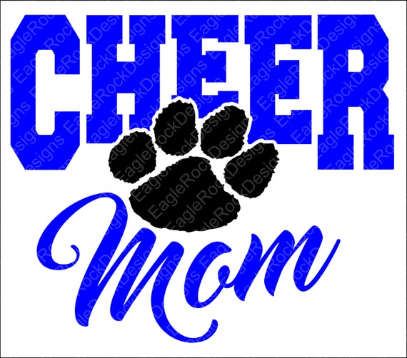 Cheer Mom SVG DXF EPS Cut File for Cameo and Cricut Cheer