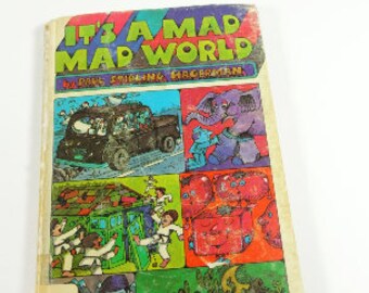 It's a Mad Mad World Vintage Book, Vintage Midcentury Illustrated Children's Book, Kids Book