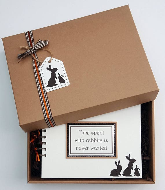 Rabbit lover gift rabbit scrapbook bunny lover gift