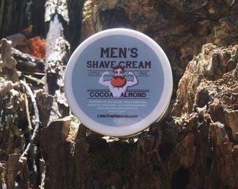 Cocoa Almond Shave Cream. Vegan shaving cream. Natural shaving cream. Homemade shaving cream. Organic shaving cream.