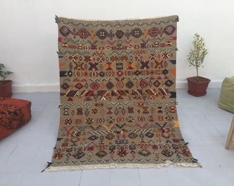 Best Moroccan Rug wool kilim rug