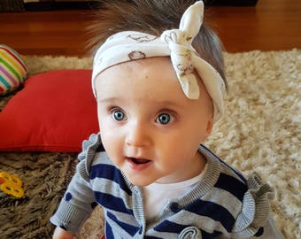 Baby girl Top knot headband Baby headband Toddler headband Baby shower gift Top knot Newborn headband Turban headband Baby girl gift Baby