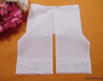 Taufschal bestickte Spitze 100% Baumwolle