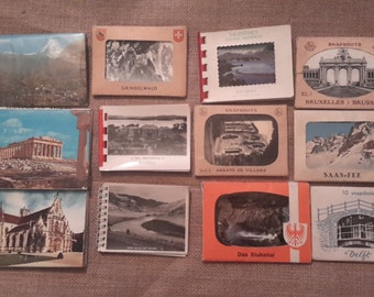 9 packs of Vintage snapshots from 1930's,