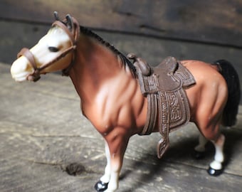 Vintage Molded Plastic Western Horse, WS Hong Kong Horse