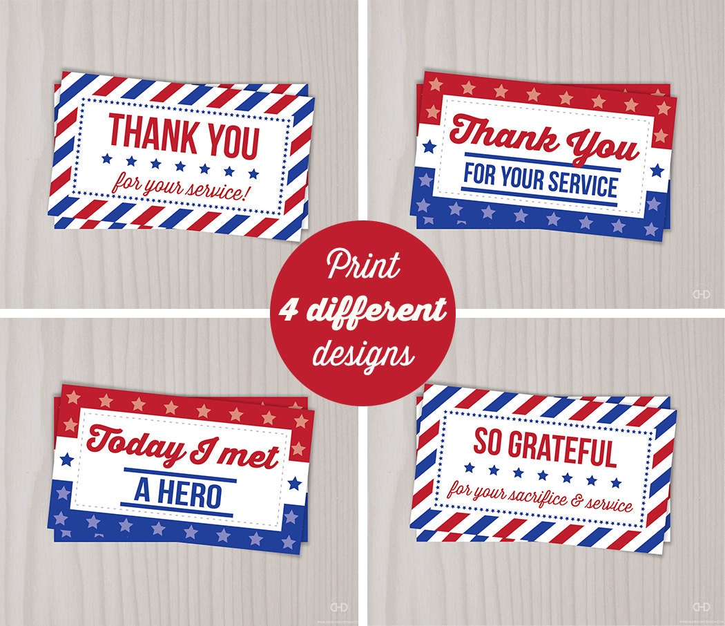 Unique 70 Veterans Thank You Card