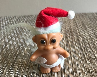 Vintage Christmas Santa Russ Baby Troll Doll