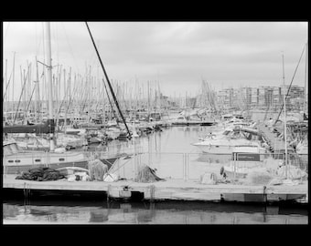 Vintage Print: "Puerto", Handmade on Silver Gelatin Paper