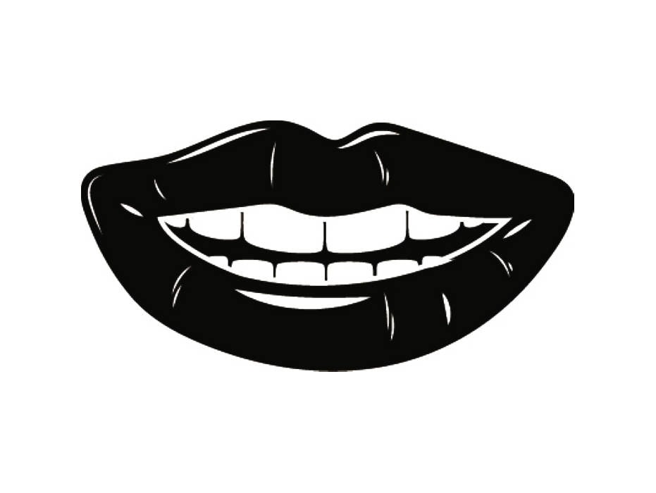 Mouth 1 Lips Teeth Tooth Smile Body Part Female Face Svg