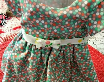 Pretty Polka Dots Doll Dress fits American Girl