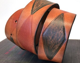Rustic Diamond Leather Dog Collar, Custom Size To Fit Your Dog, Small, Medium, Large, EcoFriendly Leather Collar, Seattle Handmade, OOAK
