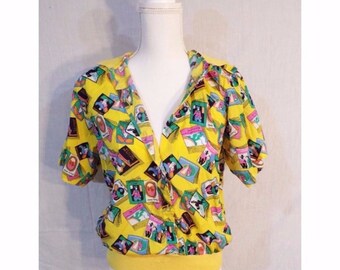 Vintage Diane Von Furstenberg Magazine Shirt
