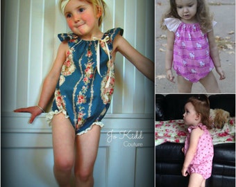 Flutterby PLAYSUIT - nb-4yrs - PDF Pattern - By LittleKiwisCloset