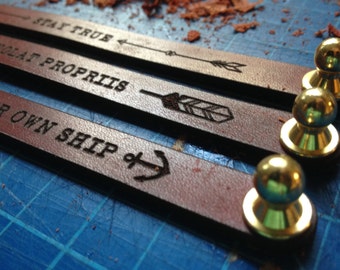 EXPLOR Handmade Men's Bracelet - Full Grain / Solid Brass