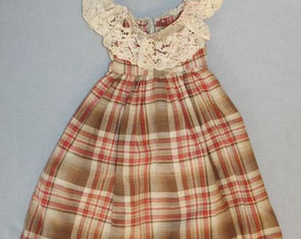 Vintage Doll Dress or Pinafore