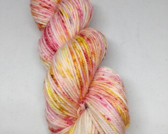 SALE PRICE Flamingo road 2 hand dyed yarn for the Splashpad party worsted weight, hand dyed worsted weight yarn