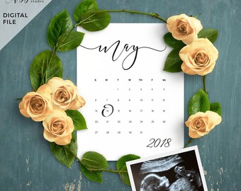 Download Custom social media pregnancy baby announcement template