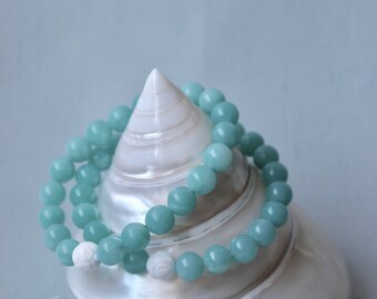 Amazonite Mala 'Breathe' Bracelet