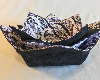 Set of 3, Microwave Bowl Cozy, microwave bowl holder, soup cozies, soup bowl hot pad, icecream bowl holder, cozy, hot or cold cozy