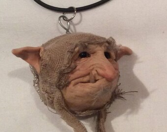 Handmade sculpture fairie,elf, necklace,mascot,car,ornamental,hanging,children's,keyring,head