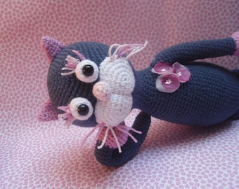CROCHET PATTERN - amigurumi pattern, crochet cat - Miss Daisy - stuffed toy, kitty, diy, instant download, PDF