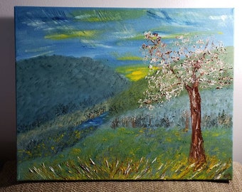 Flowering Tree in the Hills