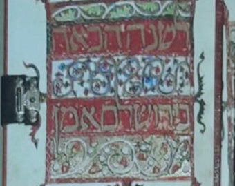 Decorated and designed passover haggada. After passover sale