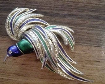 Vintage Peacock brooch