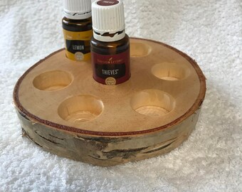 Natural birch essential oil holder