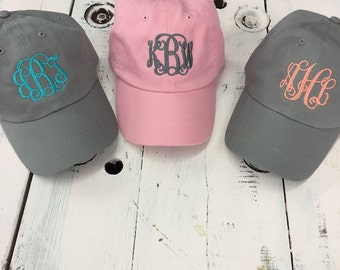 Monogrammed cap monogrammed hat personalized cap monogrammed baseball cap