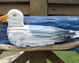 Driftwoof Seagull wall hanging