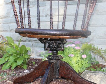 The Braxton heavy patina wooden chair