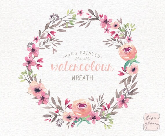 watercolor wreath painted floral wreath clipart wedding watercolor wreath painted floral wreath clipart wedding