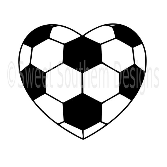 Download Soccer heart SVG instant download design for cricut or
