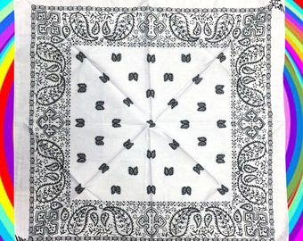 Paisley Bandana / Head Wrap / Scarf. 100% Cotton