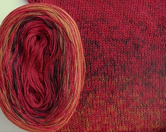 POMEGRANATE SILK Medley II - Color Changing Cotton/Silk yarn - 320 yards/100 gr - Sport Weight