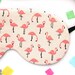 Flamingo Sleep Mask Pink Girly Eye Mask Salmon Fabric