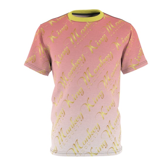 King Monkey Products Unisex 100% Polyester Designer T-Shirt Powder Pink