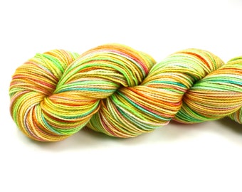 Just Ducky--hand dyed sock yarn, 2ply merino and nylon, (400yds/100gm)