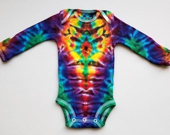 Tie Dye Long Sleeve Baby Onesie, Newborn!
