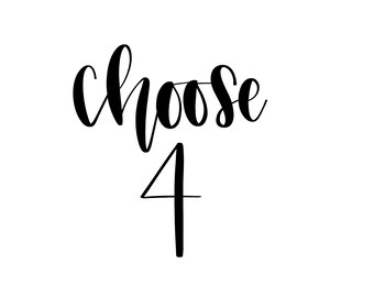 Choose any 4 cards, greeting cards, mix and match