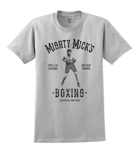 Mighty Mick's Boxing Gym t-shirt in sports grey inspired