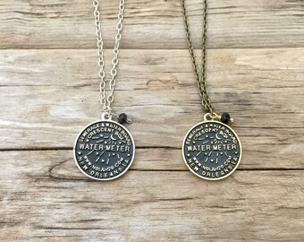 NOLA Watermeter Large Charm Necklace // New Orleans