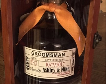 Custom Whiskey Labels - Groomsman Liquor Labels for your Best Man and Groomsman Gifts
