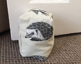 Handmade Hedgehog door stop, rustic, home decor