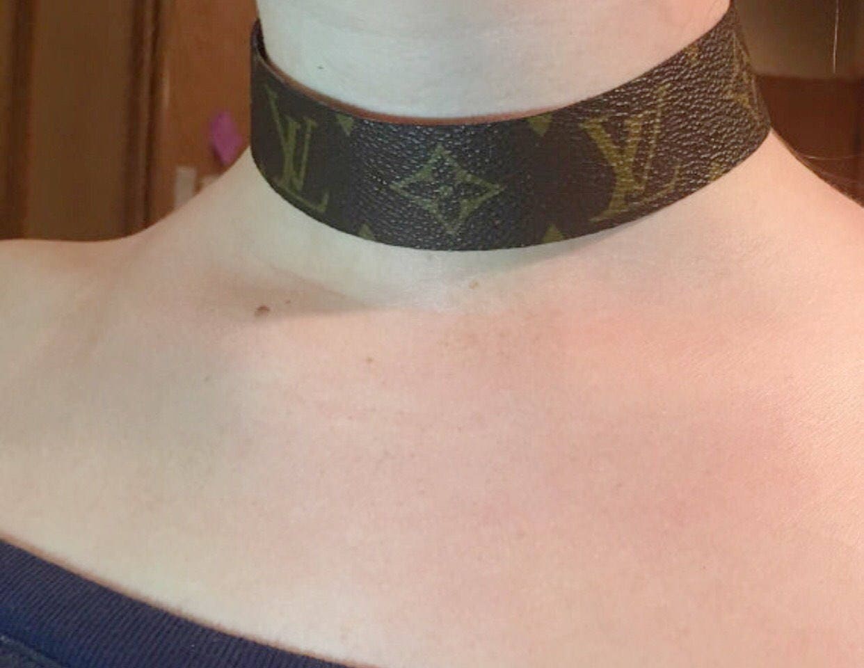 Louis Vuitton Choker Necklace made with Authentic Upcycled