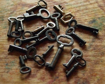 Ten Antique Skeleton Keys - Custom